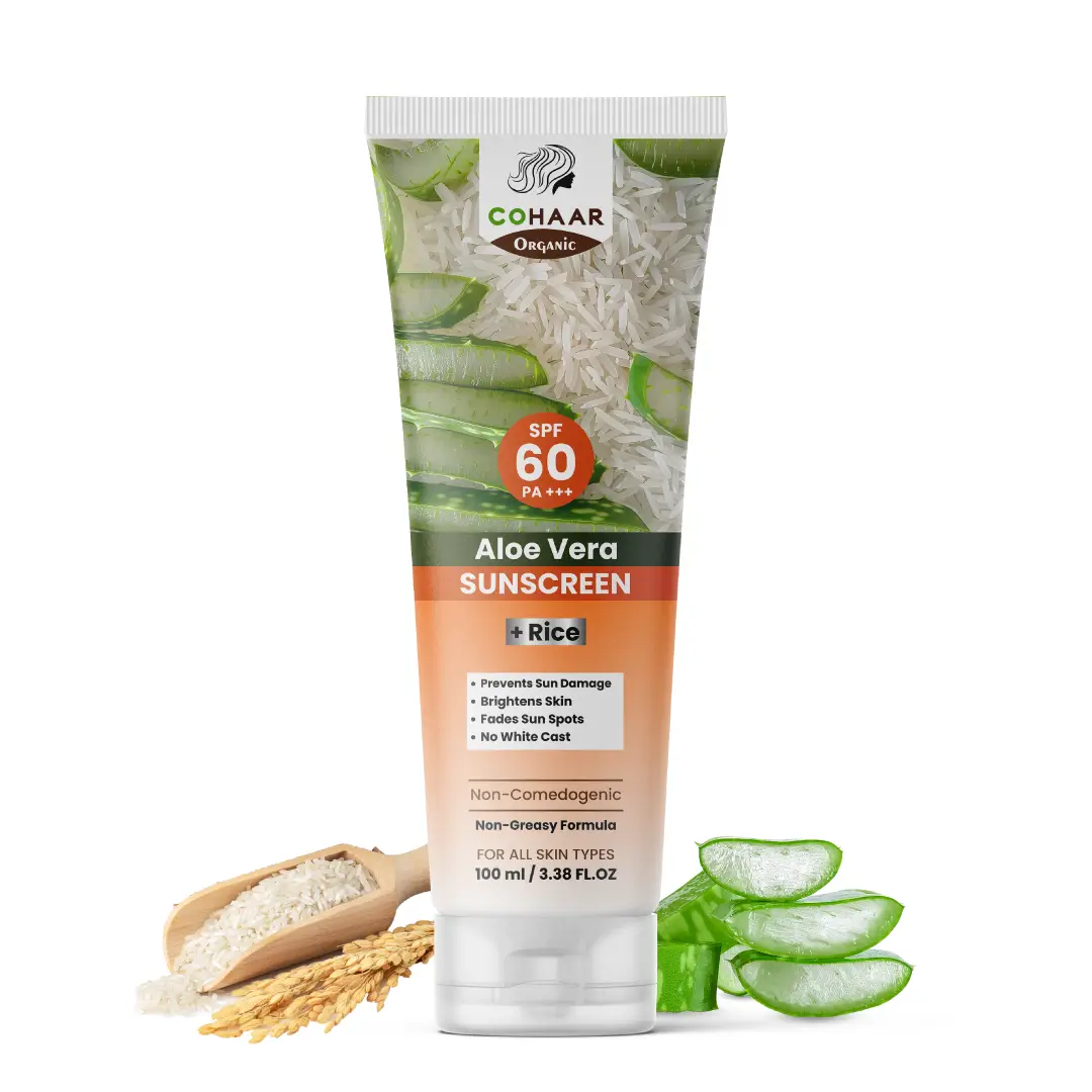 Aloe Vera + Rice Sunscreen  Cohaar